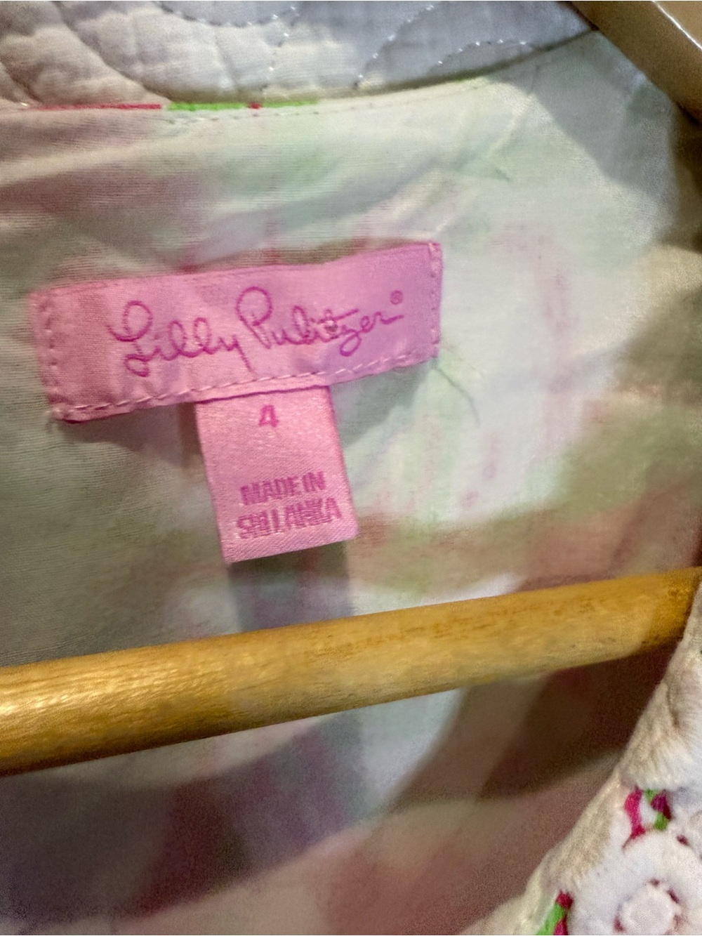 Lilly Pulitzer Pink Green White Floral Mini Dress - Picture 5 of 9